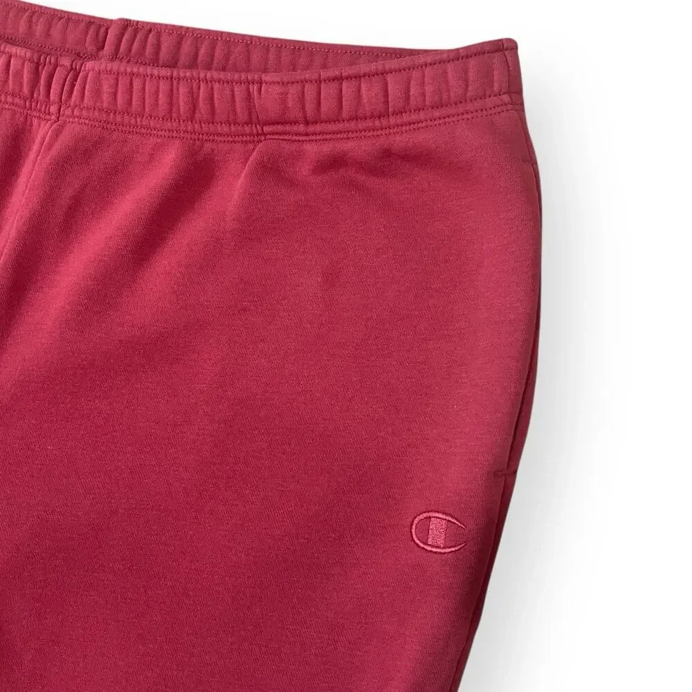 Champion Women's Fleece Jogger Size 2XL Redwood Red Elastic Waist Drawstring